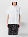Msgm Timeless Crew Neck Short Sleeve T-shirt In Black