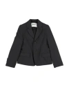 Msgm Toddler Boy Blazer Midnight Blue Size 6 Polyester, Viscose, Elastane In Black