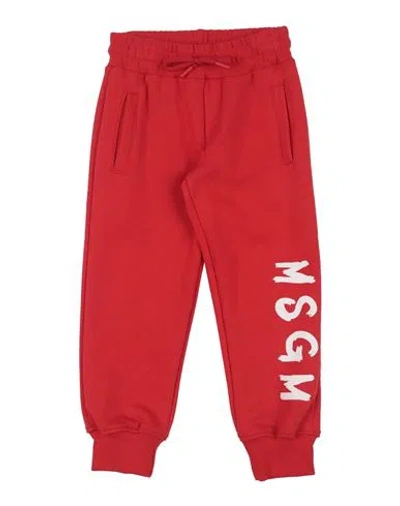 Msgm Babies'  Toddler Boy Pants Red Size 6 Cotton