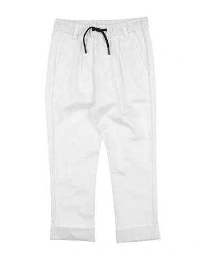 Msgm Babies'  Toddler Boy Pants White Size 4 Cotton, Elastane