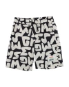 Msgm Toddler Boy Shorts & Bermuda Shorts Beige Size 6 Cotton In Multi