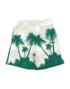 Msgm Toddler Boy Shorts & Bermuda Shorts Green Size 6 Cotton In Green