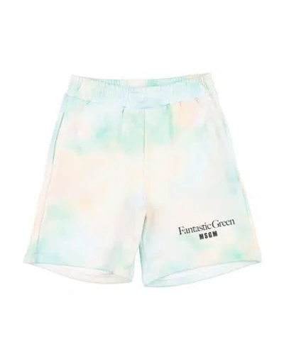 Msgm Babies'  Toddler Boy Shorts & Bermuda Shorts Light Green Size 6 Cotton