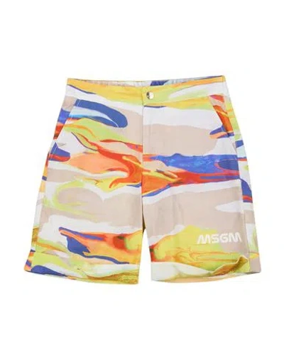 Msgm Babies'  Toddler Boy Shorts & Bermuda Shorts Light Grey Size 6 Cotton In Multi
