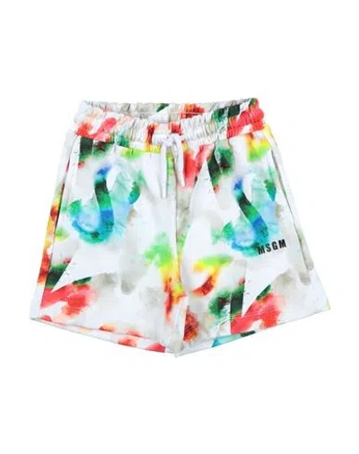 Msgm Babies'  Toddler Boy Shorts & Bermuda Shorts White Size 4 Cotton