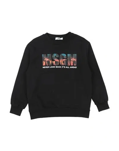 Msgm Babies'  Toddler Boy Sweatshirt Black Size 6 Cotton