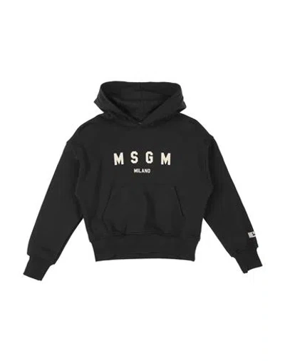 Msgm Babies'  Toddler Boy Sweatshirt Charcoal Size 6 Cotton In Black