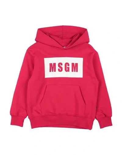 Msgm Babies'  Toddler Boy Sweatshirt Fuchsia Size 6 Cotton In Pink