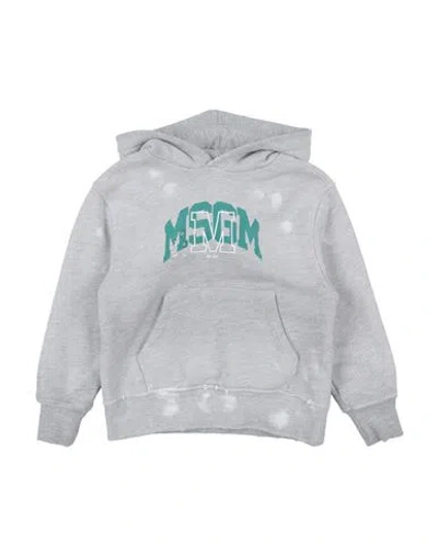 Msgm Babies'  Toddler Boy Sweatshirt Light Grey Size 4 Cotton In Gray