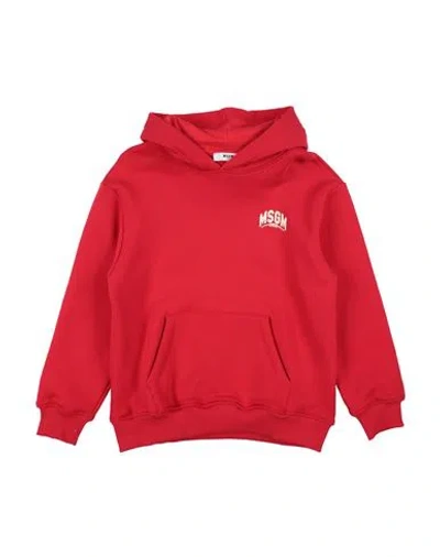 Msgm Babies'  Toddler Boy Sweatshirt Red Size 6 Cotton