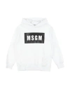 Msgm Babies'  Toddler Boy Sweatshirt White Size 4 Cotton
