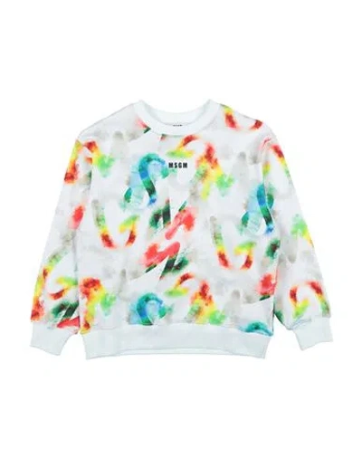 Msgm Babies'  Toddler Boy Sweatshirt White Size 6 Cotton