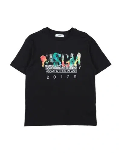 Msgm Babies'  Toddler Boy T-shirt Black Size 6 Cotton