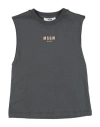 Msgm Toddler Boy T-shirt Lead Size 6 Cotton In Black