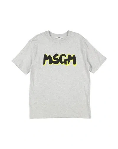 Msgm Babies'  Toddler Boy T-shirt Light Grey Size 6 Cotton
