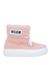 MSGM MSGM TODDLER GIRL ANKLE BOOTS LIGHT PINK SIZE 10C TEXTILE FIBERS