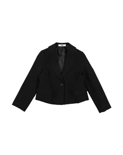 Msgm Toddler Girl Blazer Black Size 4 Polyester, Elastane In Black