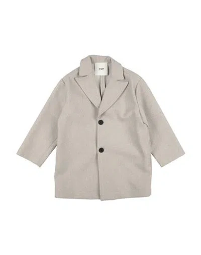 Msgm Babies'  Toddler Girl Coat Beige Size 6 Polyester, Wool, Viscose, Elastane In Multi