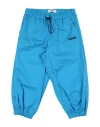 Msgm Toddler Girl Pants Azure Size 4 Cotton, Nylon, Elastane In Blue