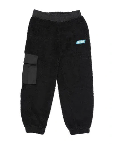 Msgm Babies'  Toddler Girl Pants Black Size 6 Polyester, Virgin Wool, Cotton