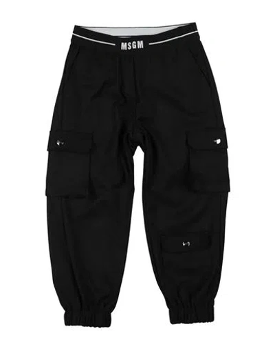 Msgm Kids'  Toddler Girl Pants Black Size 6 Polyester, Viscose, Elastane