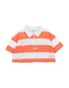 Msgm Toddler Girl Polo Shirt Orange Size 6 Cotton In Orange