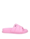 Msgm Toddler Girl Sandals Pink Size 10c Leather In Pink