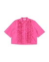 Msgm Babies'  Toddler Girl Shirt Fuchsia Size 6 Cotton In Pink