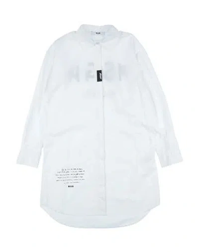 Msgm Babies'  Toddler Girl Shirt White Size 6 Cotton