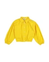 Msgm Toddler Girl Shirt Yellow Size 6 Polyester In Yellow
