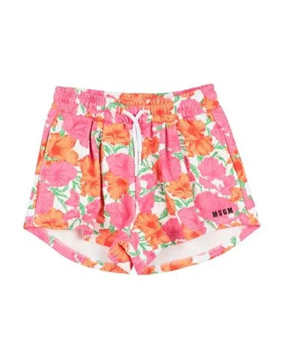 Msgm Babies'  Toddler Girl Shorts & Bermuda Shorts Fuchsia Size 6 Cotton In Pink