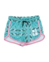 Msgm Babies'  Toddler Girl Shorts & Bermuda Shorts Turquoise Size 6 Polyester In Blue