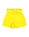 Msgm Babies'  Toddler Girl Shorts & Bermuda Shorts Yellow Size 6 Polyester