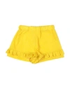 Msgm Toddler Girl Shorts & Bermuda Shorts Yellow Size 6 Polyester In Yellow