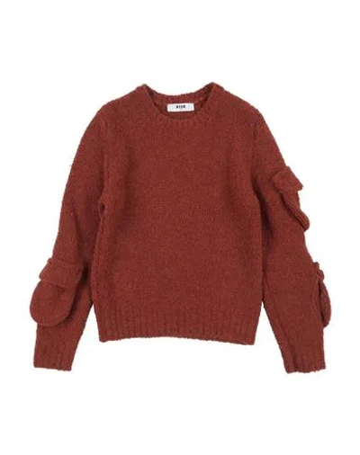 Msgm Babies'  Toddler Girl Sweater Brown Size 6 Polyacrylic, Polyamide, Viscose, Wool