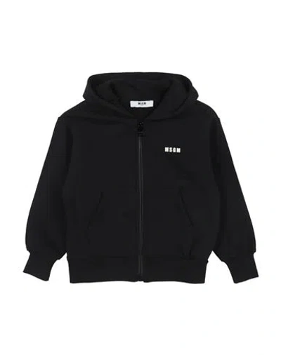 Msgm Babies'  Toddler Girl Sweatshirt Black Size 4 Cotton