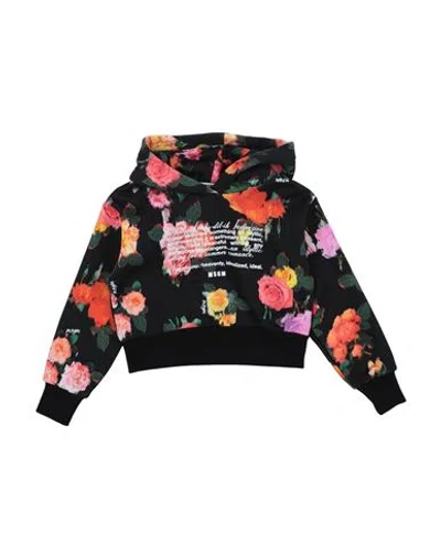 Msgm Babies'  Toddler Girl Sweatshirt Black Size 6 Cotton