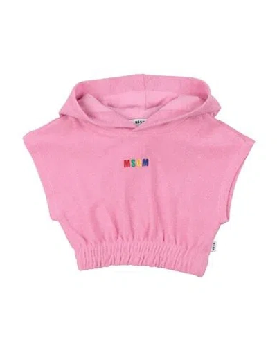 Msgm Babies'  Toddler Girl Sweatshirt Pink Size 4 Cotton