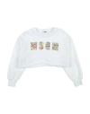 Msgm Babies'  Toddler Girl Sweatshirt White Size 6 Cotton