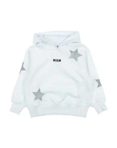 Msgm Babies'  Toddler Girl Sweatshirt White Size 6 Cotton, Polyester