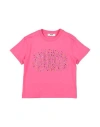 Msgm Toddler Girl T-shirt Fuchsia Size 6 Cotton In Pink