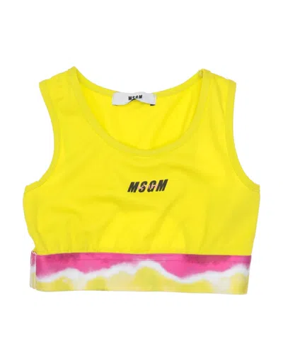 Msgm Babies'  T-shirts In Green