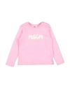 Msgm Toddler Girl T-shirt Pink Size 3 Cotton In Pink