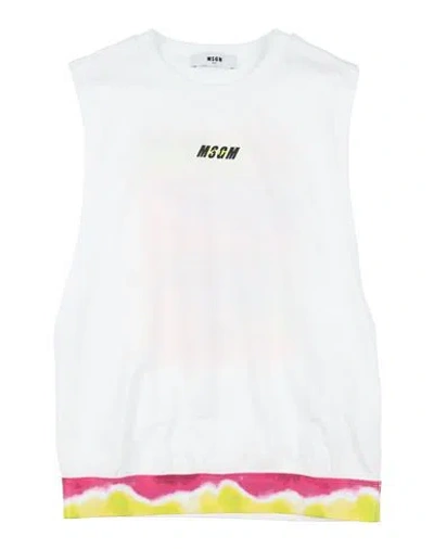 Msgm Babies'  Toddler Girl T-shirt White Size 4 Cotton