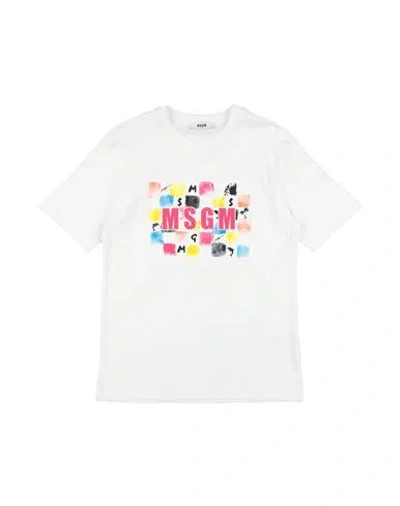 Msgm Babies'  Toddler Girl T-shirt White Size 6 Cotton