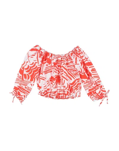 Msgm Babies'  Toddler Girl Top Orange Size 6 Cotton