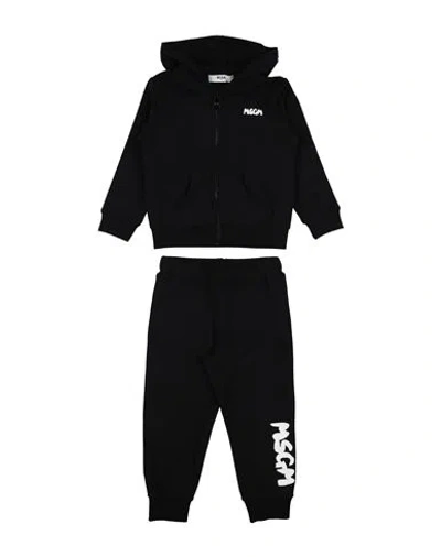 Msgm Babies'  Toddler Girl Tracksuit Black Size 3 Cotton, Elastane