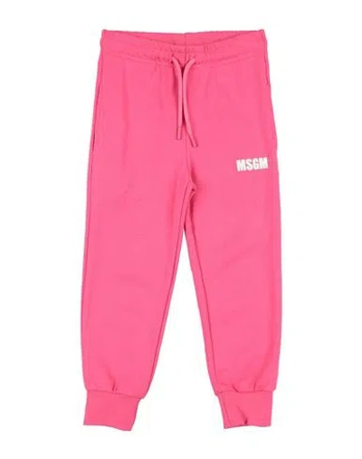 Msgm Babies'  Toddler Pants Fuchsia Size 6 Cotton In Pink