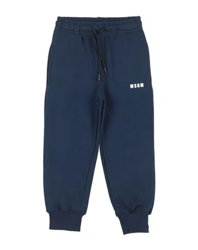 Msgm Babies'  Toddler Pants Navy Size 4 Cotton In Blue