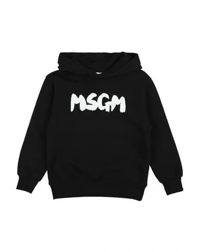 Msgm Babies'  Toddler Sweatshirt Black Size 6 Cotton